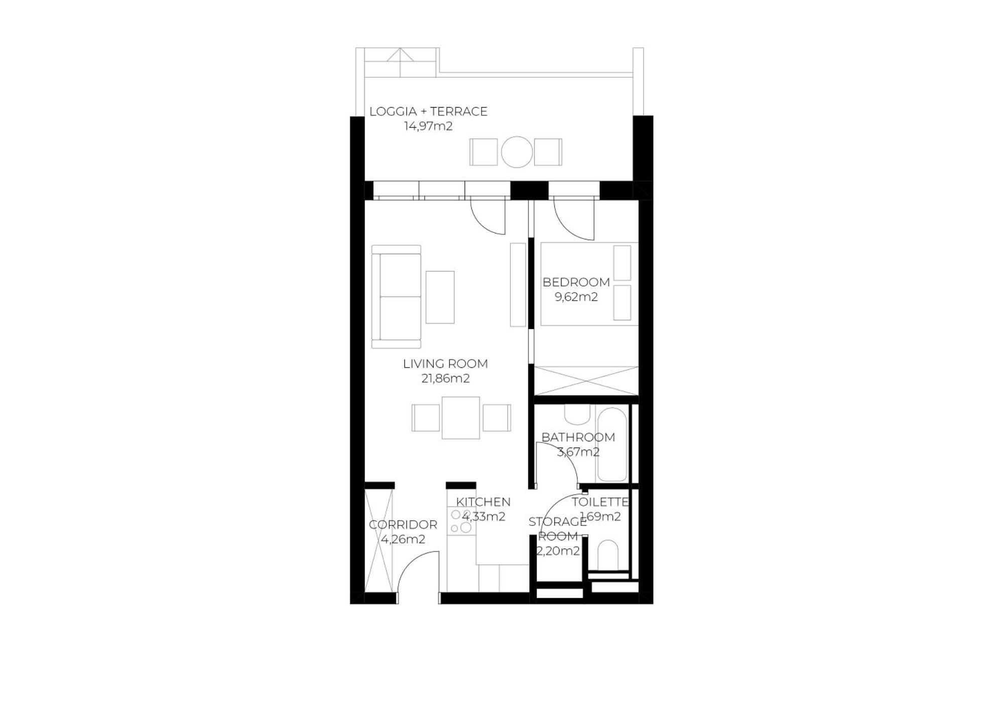 Balcony I 50 M² I Near Center Apartment Wien